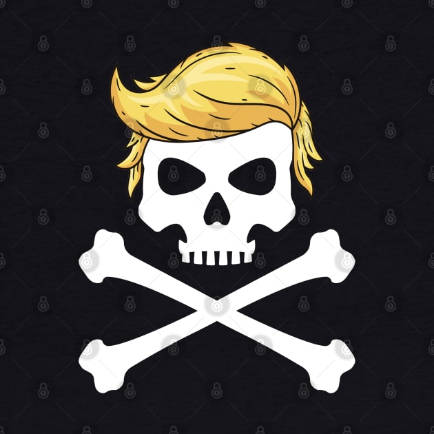 Trump Danger Skull with Donald hair by The Perfect Mind